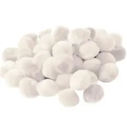 GRAINE CREATIVE 45 Pompons Ø15  Blancs Acrylique