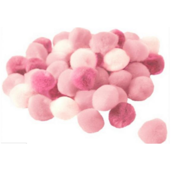 GRAINE CREATIVE 45 Pompons Ø15  Degrade De Rose Acrylique