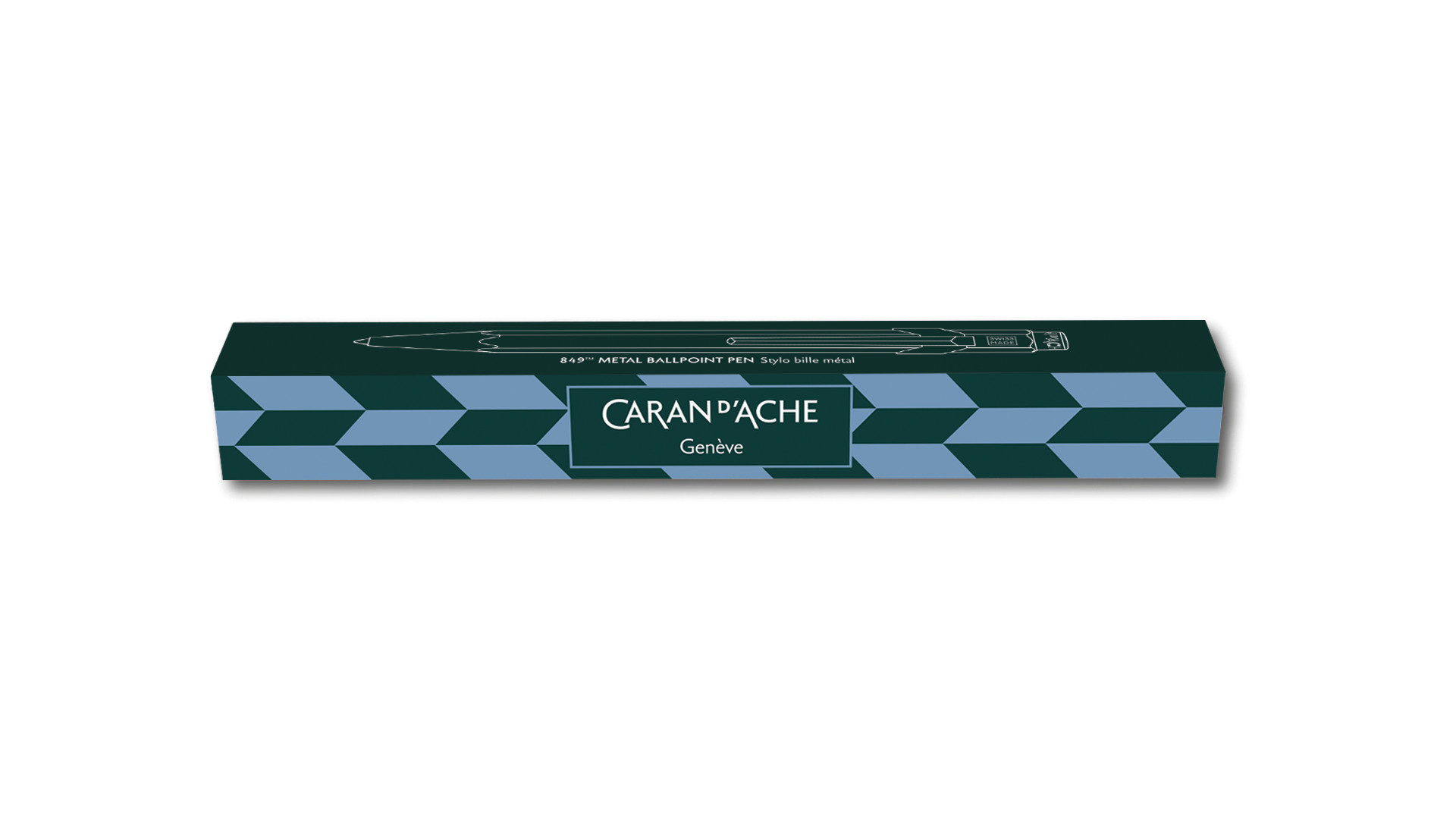CARAN D'ACHE Stylo Bille 849 Mosaic Vert Sapin