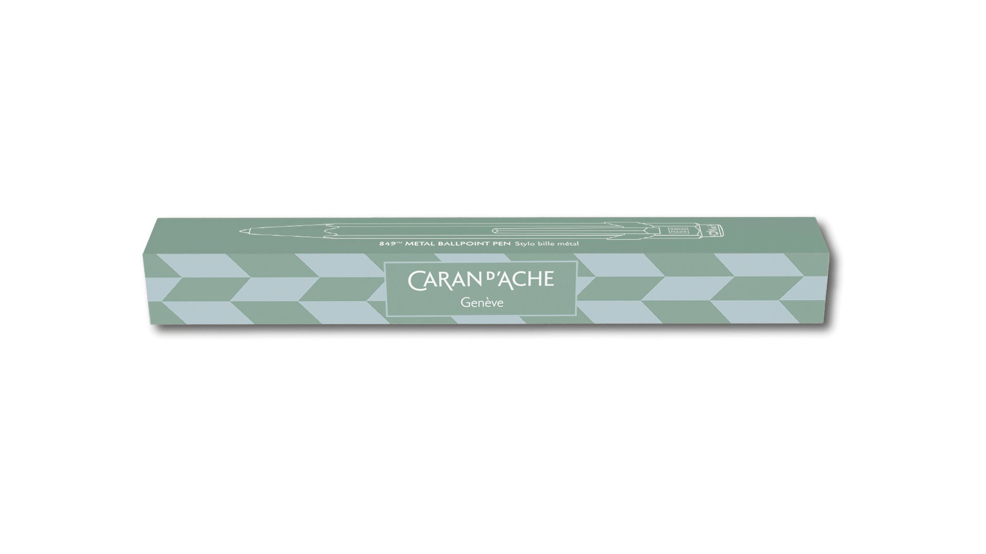 CARAN D'ACHE Stylo Bille 849 Mosaic Vert D’Eau