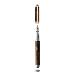 RECIFE Stylo Plume F Baoshi Monceau Ambre Mat