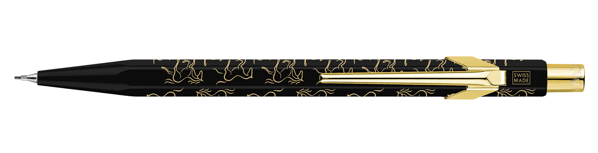 CARAN D'ACHE Porte-mine 849™ Horse Noir, 0.5mm, avec étui slimpack