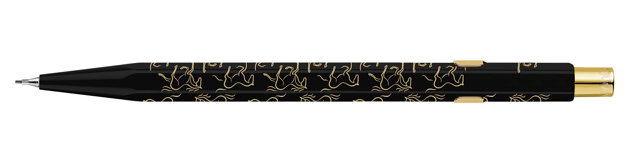 CARAN D'ACHE Porte-mine 849™ Horse Noir, 0.5mm, avec étui slimpack
