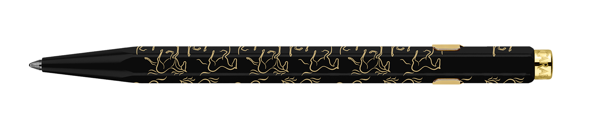 CARAN D'ACHE Stylo bille 849™ Horse Noir avec étui slimpack
