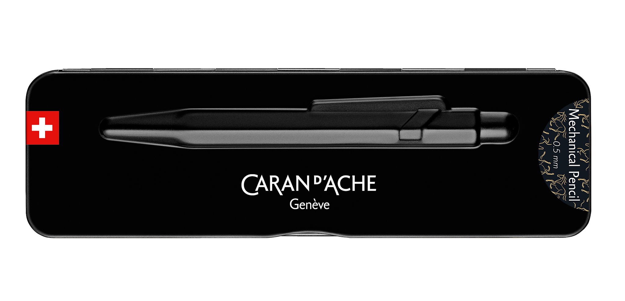 CARAN D'ACHE Porte-mine 849™ Horse Noir, 0.5mm, avec étui slimpack