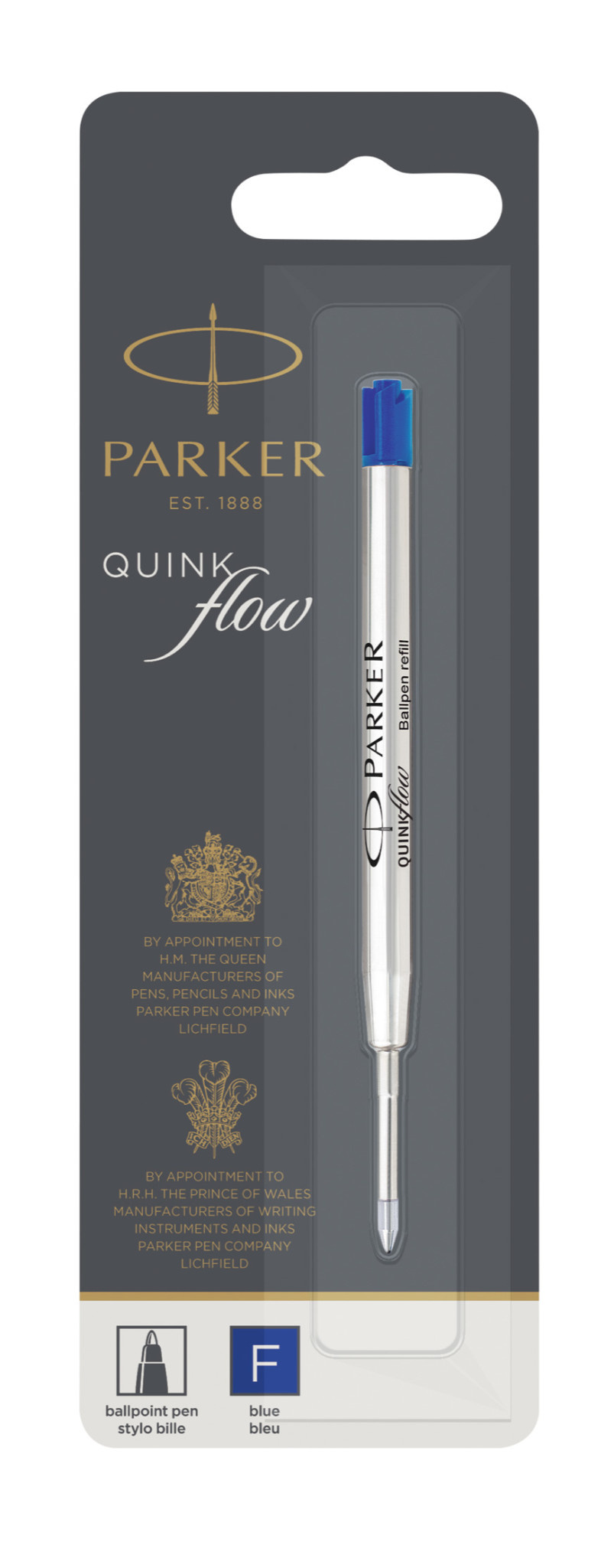 PARKER Recharge Bille Quinkflow Bleue F