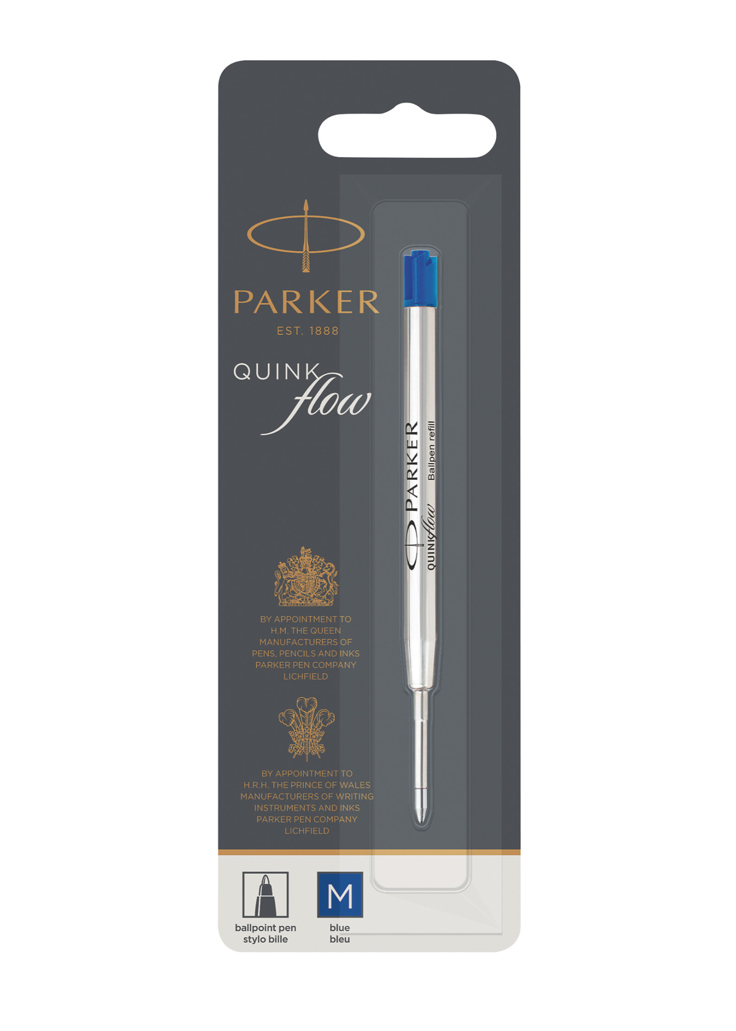 PARKER Recharge Bille Quinkflow Bleue M