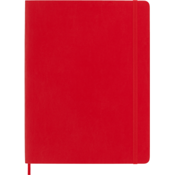 MOLESKINE Carnet Classique Grand Format À Pages Blanches Rouge Ecarlate Couverture Souple