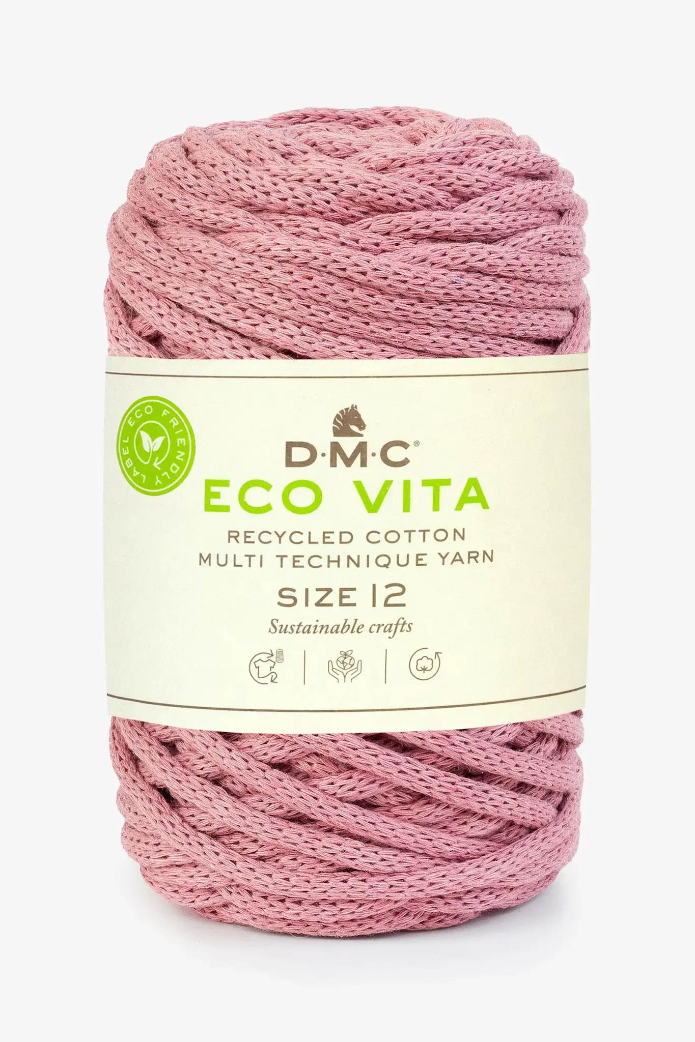 DMC Coton Recycle Eco Vita 12Mm Pelote 250G Rose