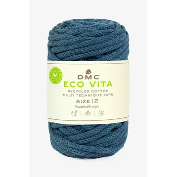 DMC Coton Recycle Eco Vita 12Mm Pelote 250G Bleu
