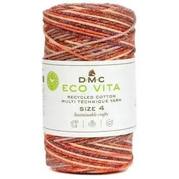 DMC Eco Vita 4 Multicolor Rouge, orange et rose 250Gr