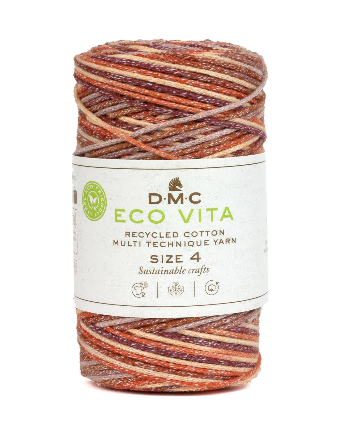 DMC Eco Vita 4 Multicolor Rouge, orange et rose 250Gr