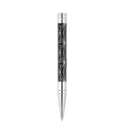 DUPONT S.T Stylo Bille Initial Fire X Noir/Chrome