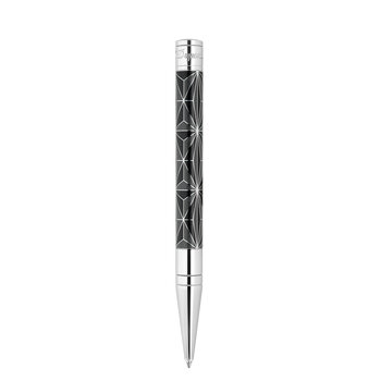 DUPONT S.T Stylo Bille Initial Fire X Noir/Chrome