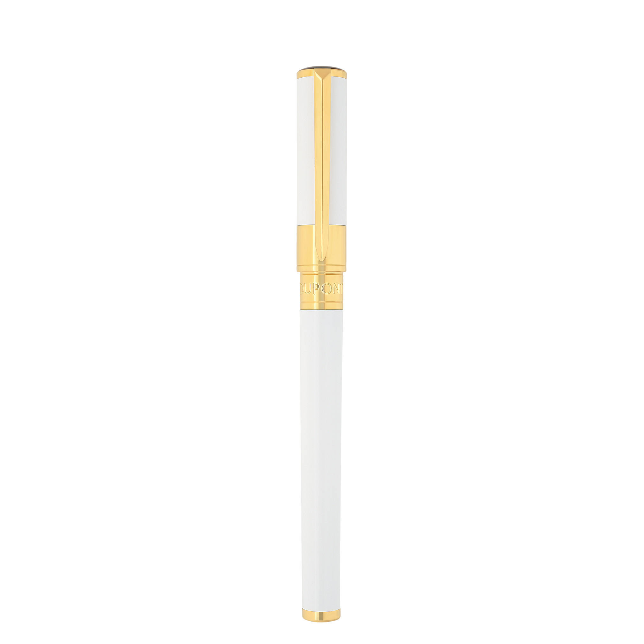 DUPONT S.T Stylo Plume Initial Blanc / Doré