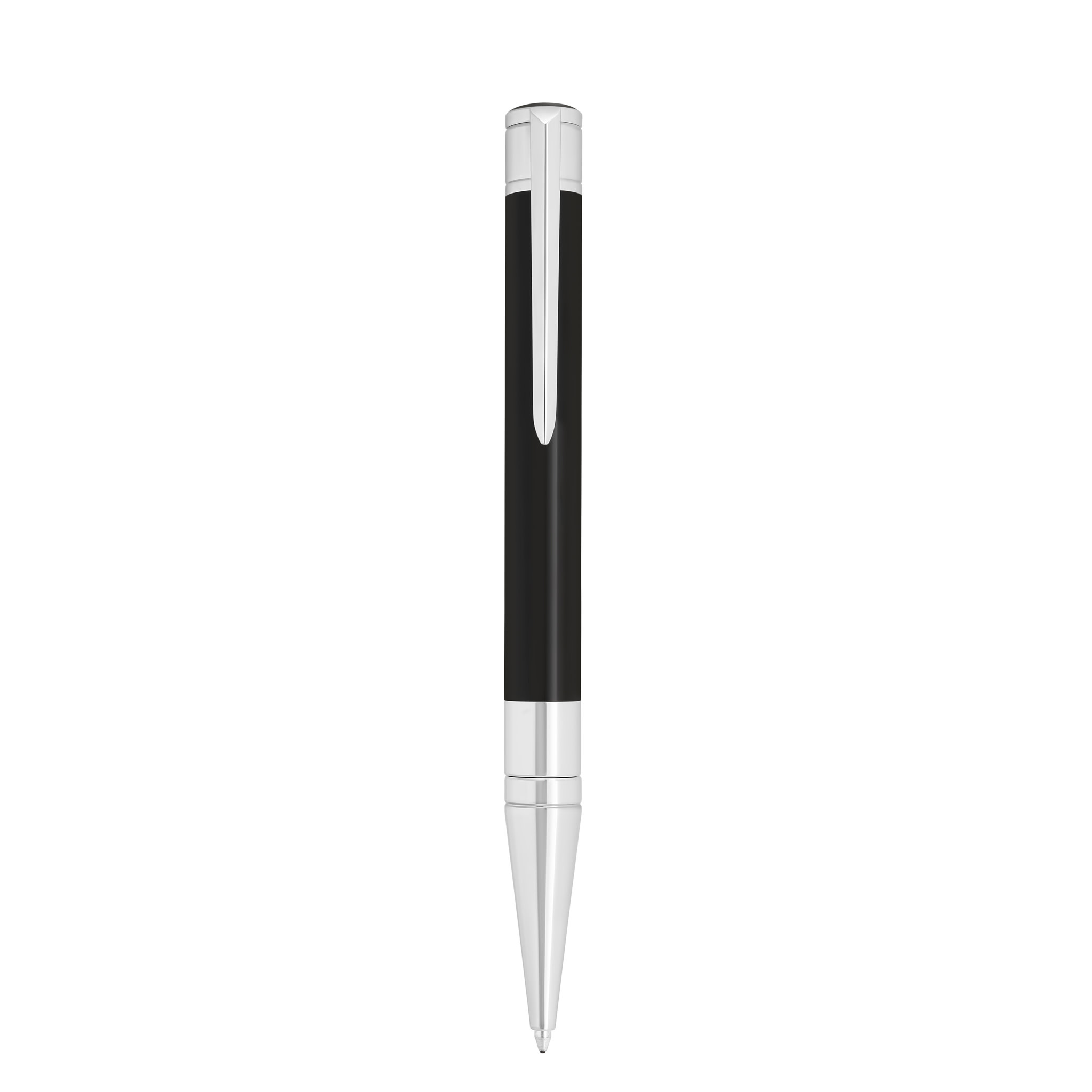 DUPONT S.T Stylo Bille Initial Noir / Chromé