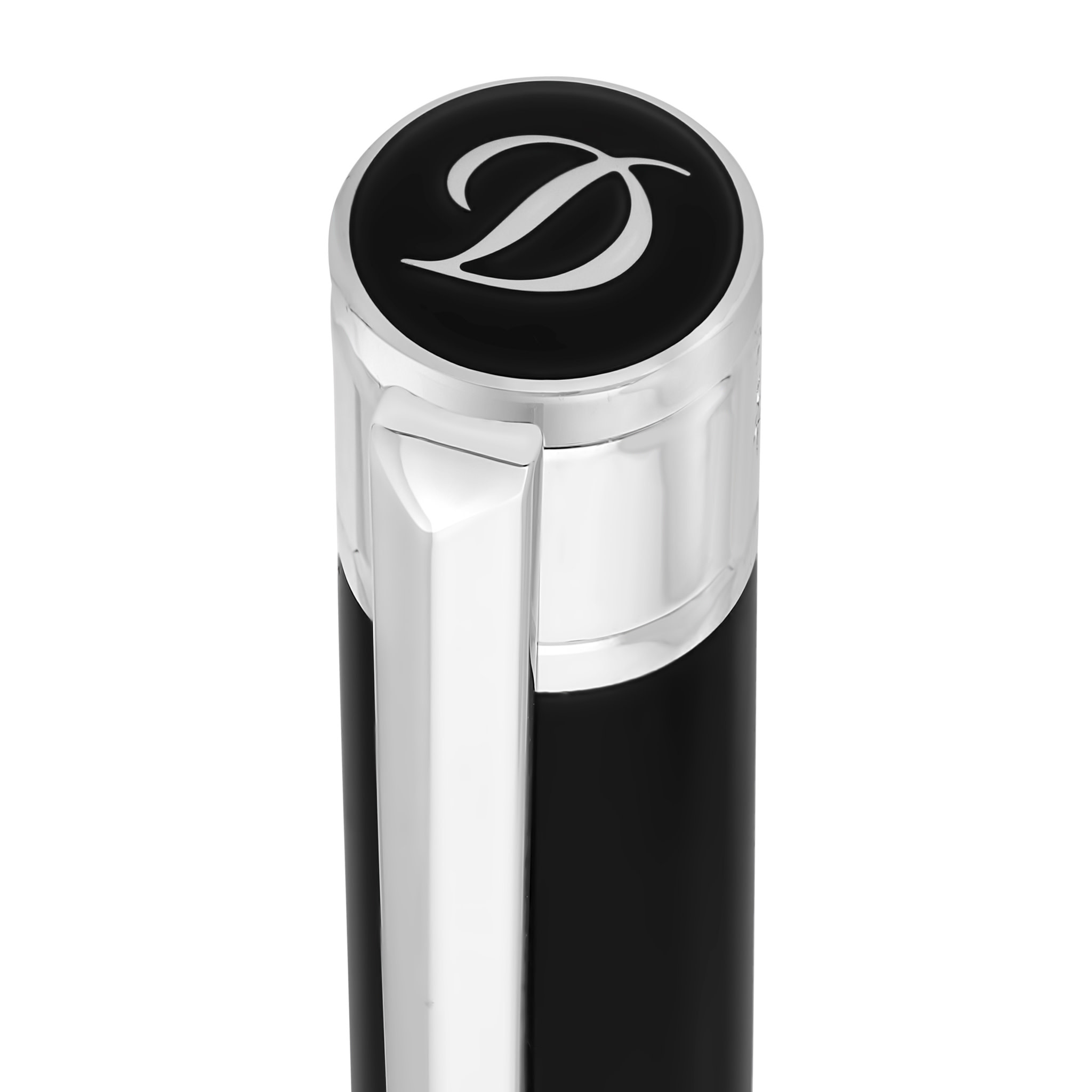 DUPONT S.T Stylo Bille Initial Noir / Chromé