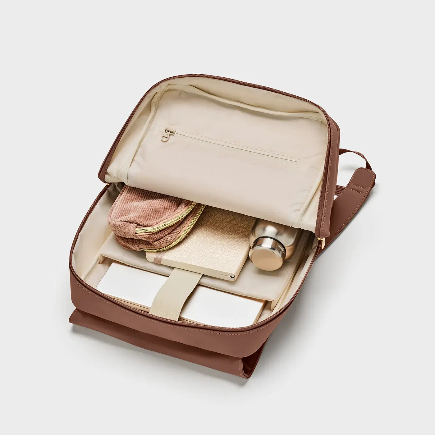 CLUSE Sac à Dos Nuitée Petite V2 - Sepia, Gold Colour