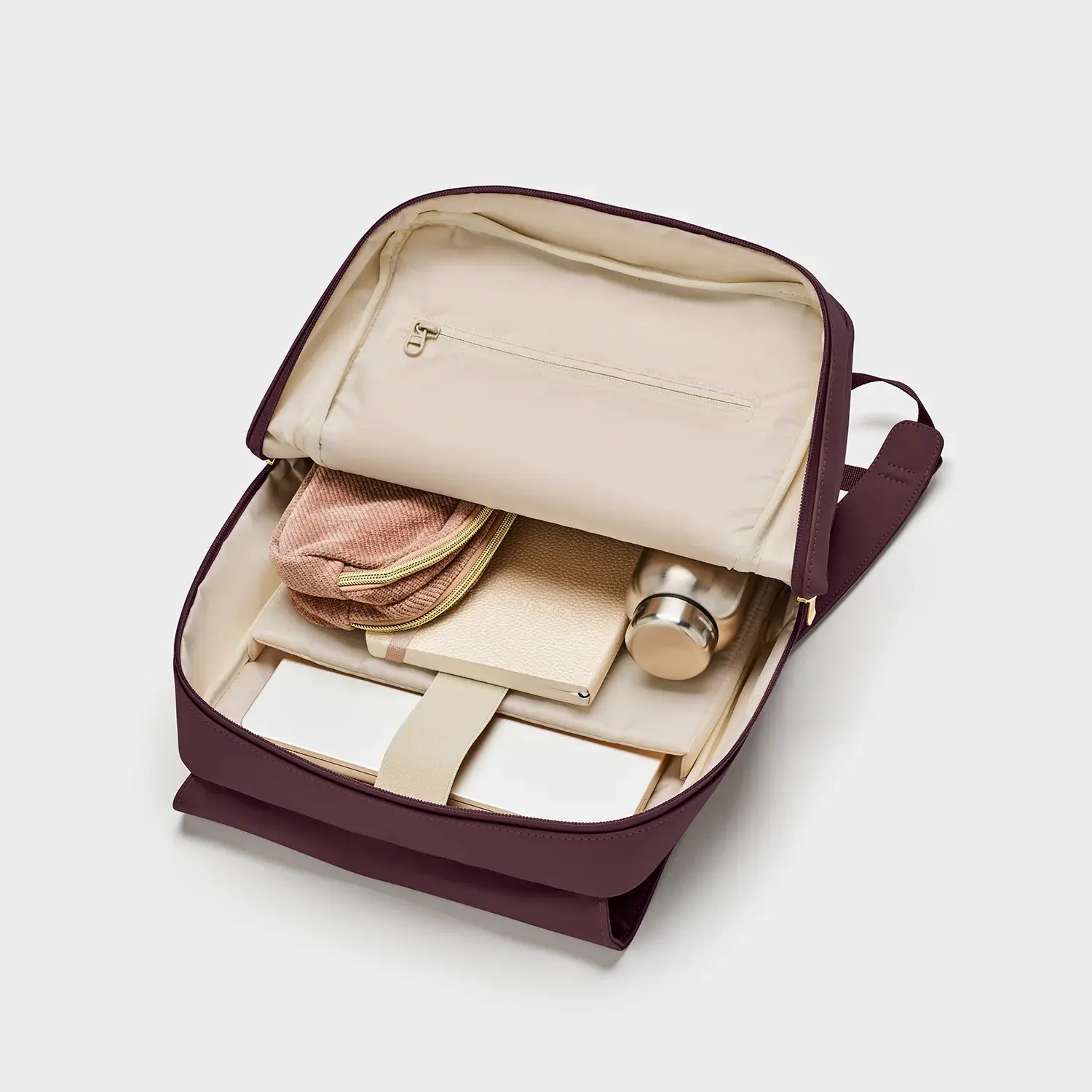 CLUSE Sac à Dos Nuitée - Plum, Gold Colour