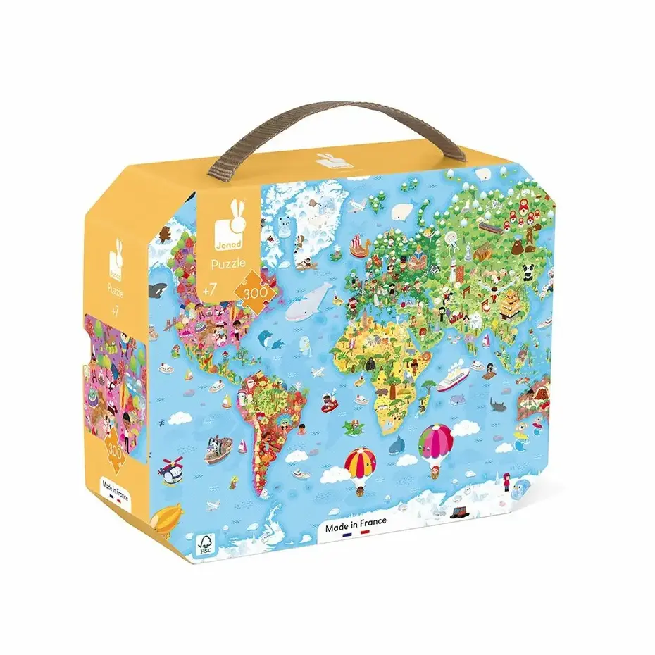Puzzle Géant Du Monde - 300 Pcs - Papeterie Michel