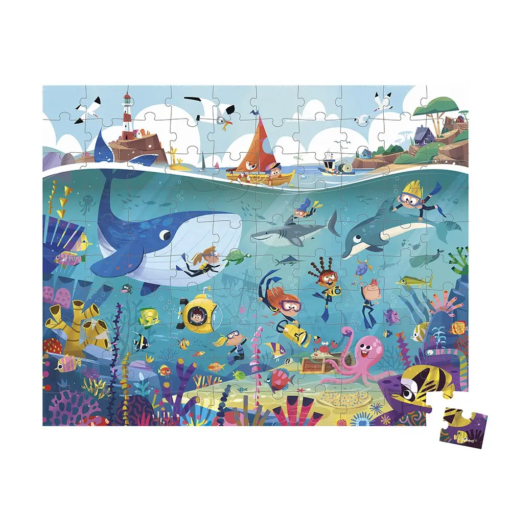 JANOD Puzzle Les Fonds Marins - 100 Pcs
