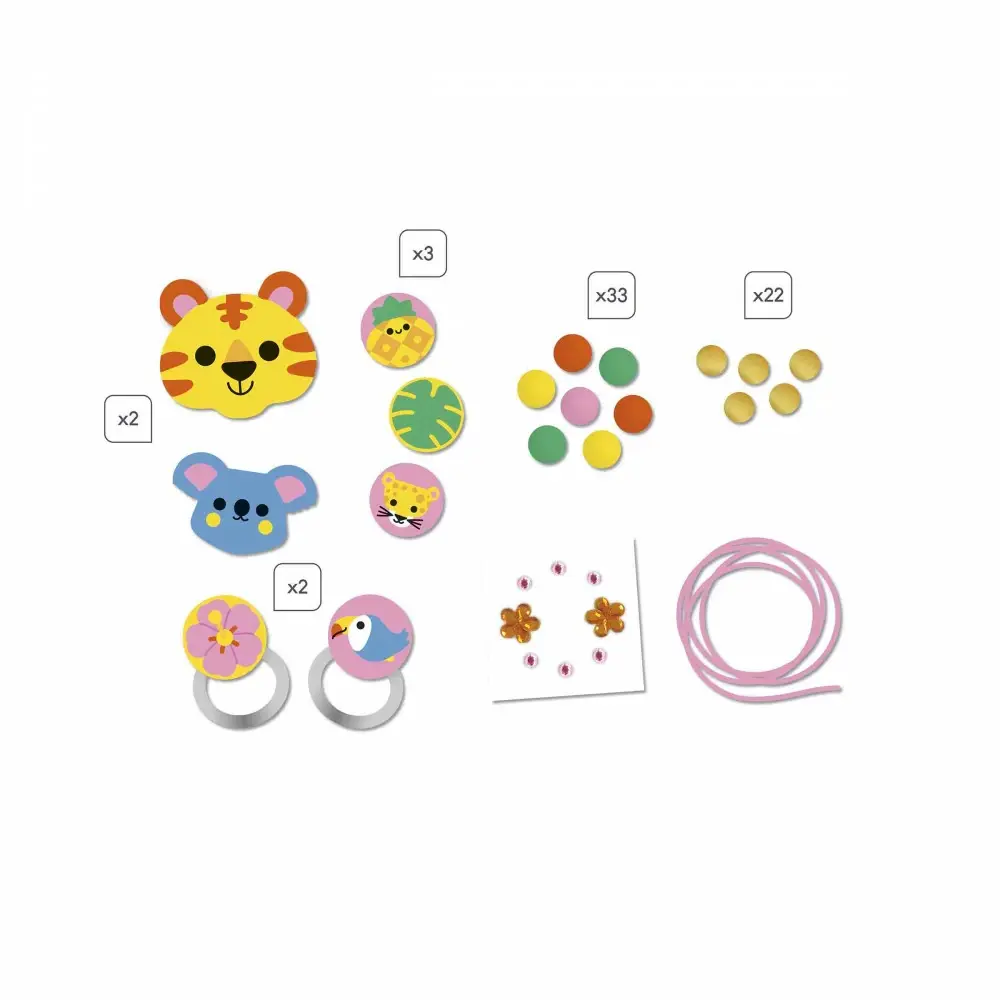 JANOD 4 Bijoux En Bois A Créer - Secret Jungle