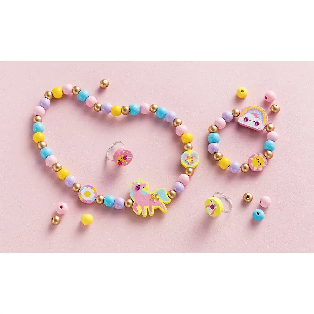 JANOD 4 Bijoux En Bois A Créer - Rainbow Land