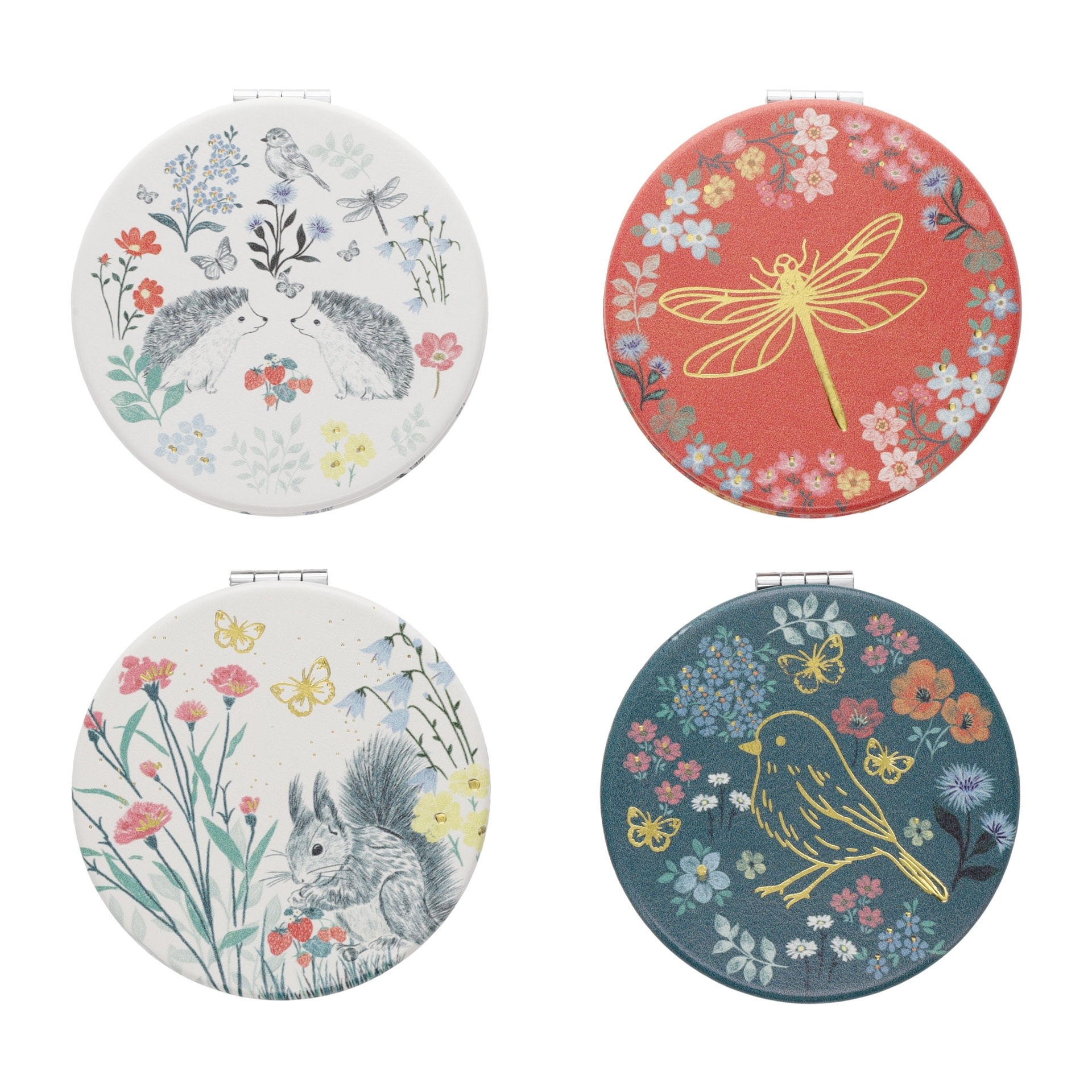 KIUB Miroir Rond Plat Jardin Des Merveilles modèles aléatoires, vendu à l'unité 7,7x7cm