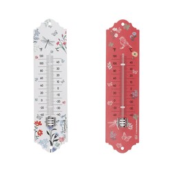 KIUB Thermomètre En Metal 20 Cm Jardin Des Merveilles Modèles aléatoires