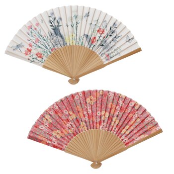 KIUB Eventail Bambou Jardin Des Merveilles Modèles Aléatoires