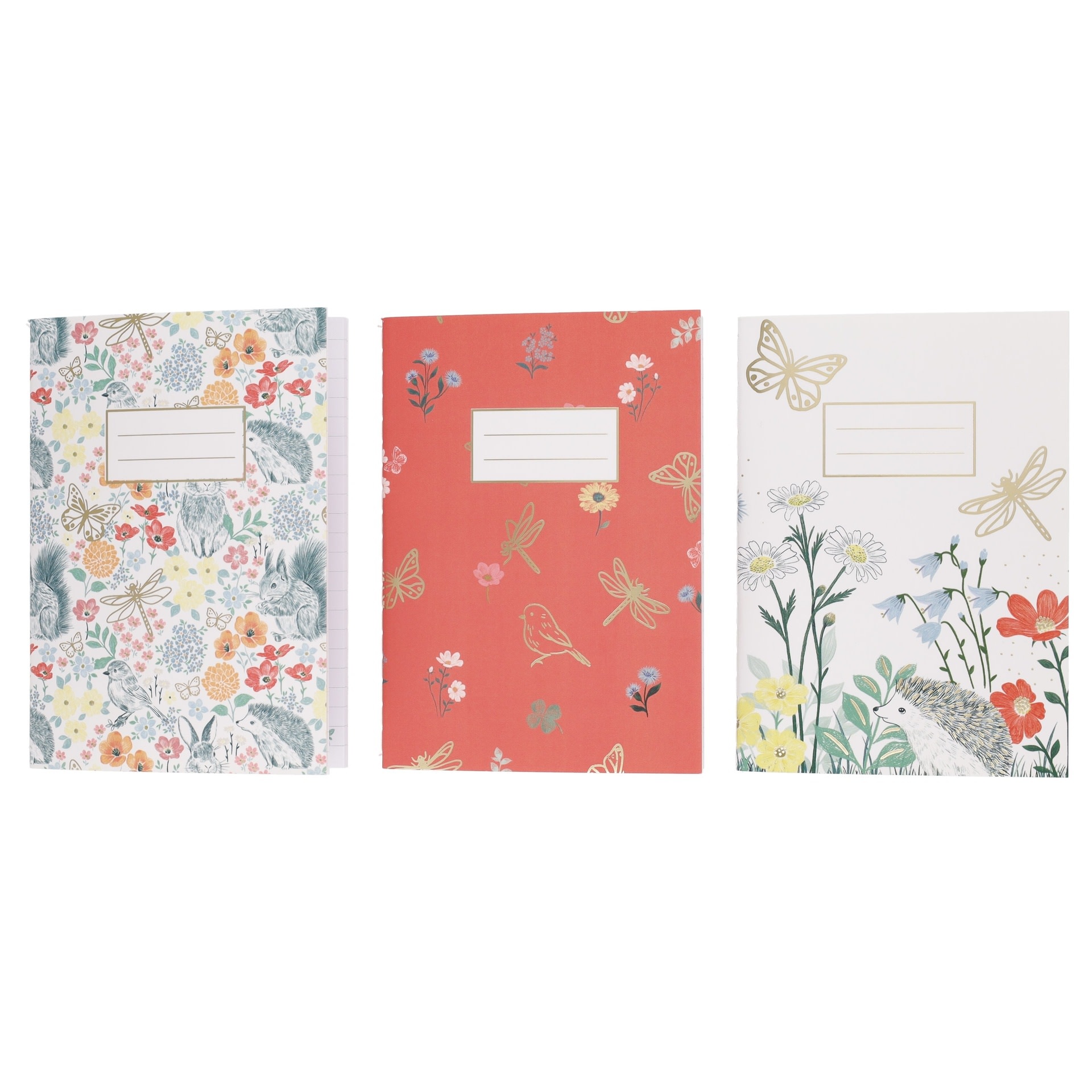 KIUB Set De 3 Carnets A6 Avec Ficelle Jardin Des Merveilles  14.7x10.5cm