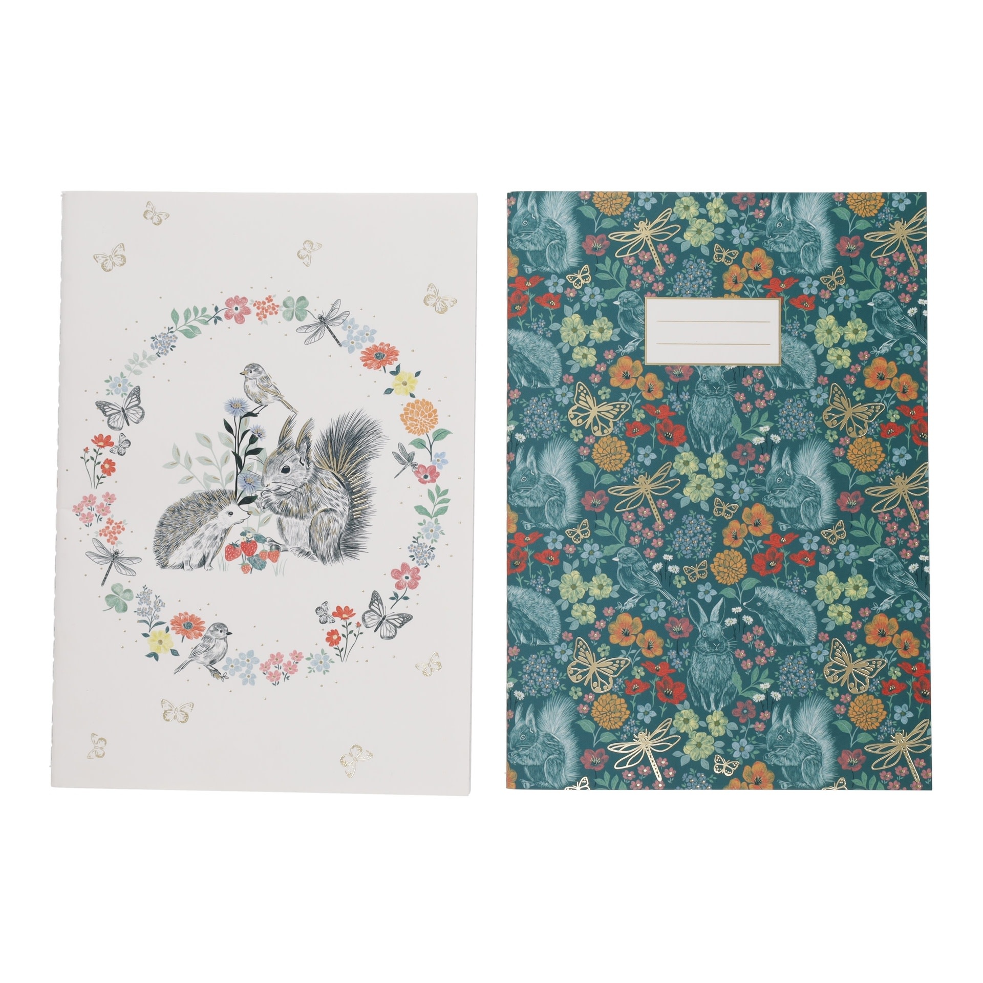 KIUB Set De 2 Carnets A5 Avec Ficelle Jardin Des Merveilles