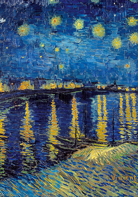 EDITIONS DU DESASTRE Le Musée - carnet A6 - Van Gogh - Nuit 10x15cm 192 pages lignées 80g