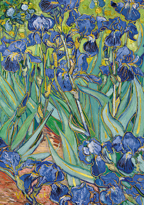 EDITIONS DU DESASTRE Le Musée - carnet A6 - Van Gogh - Iris  10x15cm 192 pages lignées 80g