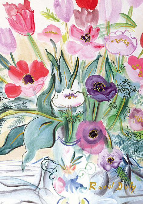 EDITIONS DU DESASTRE Le Musée - carnet A6 - Dufy- Anémones  10x15cm 192 pages lignées 80g