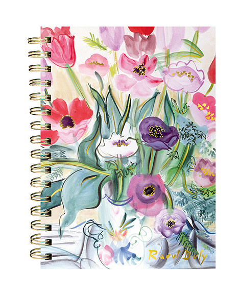 EDITIONS DU DESASTRE Le Musée - Carnet à spirales - Dufy - Anémones 16x21cm 192 pages lignées 100g