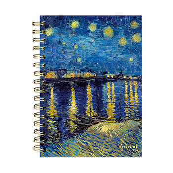 EDITIONS DU DESASTRE Le Musée - Carnet à spirales - Van Gogh - Nuit 16x21cm 192 pages lignées 100g