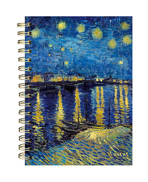 EDITIONS DU DESASTRE Le Musée - Carnet à spirales - Van Gogh - Nuit 16x21cm 192 pages lignées 100g