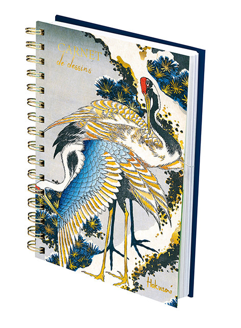 EDITIONS DU DESASTRE Le Musée - carnet de croquis - Hokusai - Grues 17x21cm 120 pages