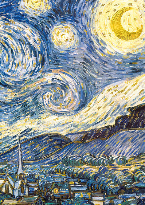 EDITIONS DU DESASTRE Le Musée - cahier - Van Gogh - Nuit étoilée 15x21cm 48 pages lignées 80g