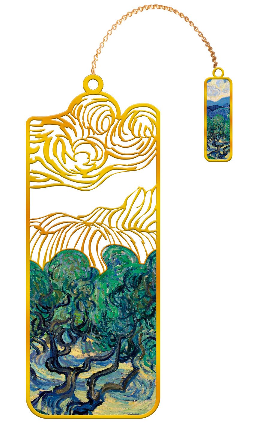 EDITIONS DU DESASTRE Le Musée - Marque-page -Van Gogh - Oliviers 8cm