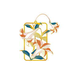 EDITIONS DU DESASTRE Le Musée - Marque-page - Lys - Hokusai 8cm