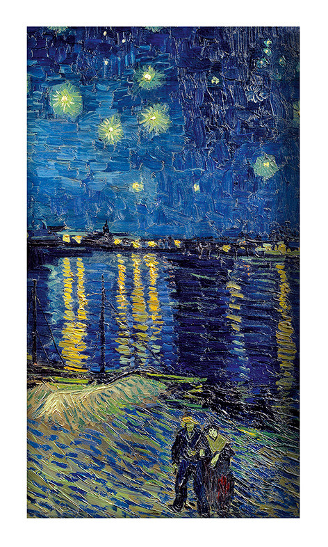 EDITIONS DU DESASTRE Le Musée - Pochette à lunettes - Van Gogh - Nuit 9,5x18cm