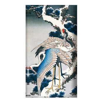 EDITIONS DU DESASTRE Le Musée - Pochette à lunettes - Hokusai - Grues 9,5x18cm