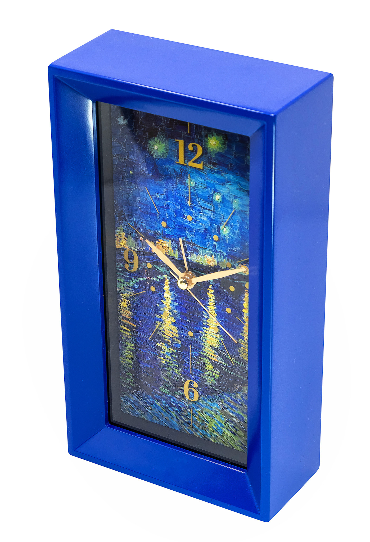 EDITIONS DU DESASTRE Le Musée - Horloge de bureau - Bleue - Nuit 20x5,5x11,2cm