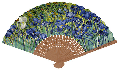 EDITIONS DU DESASTRE Le Musée - Eventail - Van Gogh - Iris 37x20cm