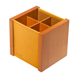 Pot à Stylos Riga Moutarde 9,5x8,5x9cm