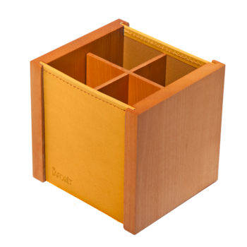 Pot à Stylos Riga Moutarde 9,5x8,5x9cm