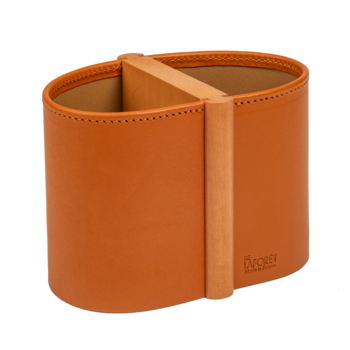 Pot à stylos Mombo Mandarine 13x9x9cm