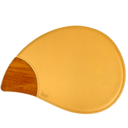 Tapis à Souris avec Bois Moutarde 20x28,5cm